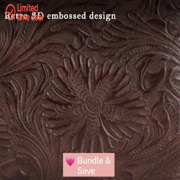 Vegan Leather Crossbody Bag with Phone Pocket, Adjustable Strap, Triple - Picture 7 of 7